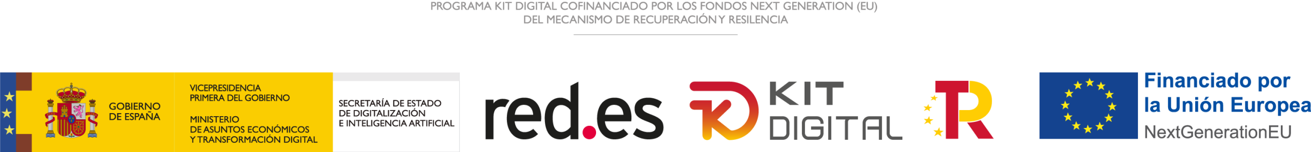 Logotipos de justificación del Programa Kit Digital